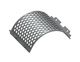 Screen basket 414 wide, sheet thickness t=10 hole Ø25,4, bar width 8 for Vecoplan 
