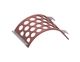 Screen basket 416 mm wide, screen plate thickness t=15, perforation Ø80 ligament 25, Hardox for Vecoplan 