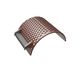 Screen basket 497 mm wide, screen plate thickness t=15, perforation Ø30 ligament 10, Hardox for Lindner Recyclingtech Lindner Micromat