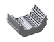 Screen basket 500 wide, sheet thickness t=6 hole Ø25, bar width 9/13 