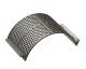 Screen basket 524 mm wide, screen plate thickness t=15, perforation Ø30 ligament 7, Creusabro for Lindner Recyclingtech Lindner Komet 2800 (A)