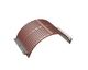 Screen basket 524 wide, sheet thickness t= 15 hole Ø28, bar width 8, Hardox for Lindner Recyclingtech Lindner Komet 2800 (A)