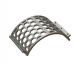 Screen basket 530 wide, sheet thickness t=25 hexagonal holes, SW80, bar width 20 for Lindner Recyclingtech Lindner Meteor