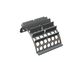 Screen basket 577 mm wide, screen plate thickness t=25, hexagonal perforation ligament 15 for Lindner Recyclingtech Lindner Jupiter