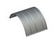 Screen basket 583 wide, sheet thickness t=8 asymmetric round perforation Ø10, bar 4 for Herbold Meckesheim USA - Resource Recycling Systems Inc. 