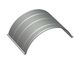 Screen basket 583 wide, sheet thickness t=8 asymmetric round perforation Ø19, bar 8 for Herbold Meckesheim GmbH 