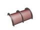 Screen basket 590 wide, sheet thickness t=8 hole Ø20, bar width 6 for Zeno Zerkleinerungsmaschinen 