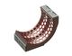 Screen basket 736 wide, sheet thickness t=15 hexagonal hole, SW90, bar width 29/33, Hardox for Untha 