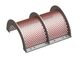 Screen basket 790 wide, sheet thickness t=10 outside, hole Ø20, bar width 8, Hardox for Vecoplan 