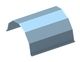 Screen basket 875 mm wide, screen plate thickness t=2, perforation Ø2 ligament 2, stainless steel 