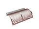 Screen basket left 836 wide, sheet thickness t=10 hole Ø30, bar witdh 10, 450 HB steel for Vecoplan LLC (Retech) 