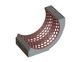 Screen basket width 736, plate thickness t=15, hexagonal perforation width across flats 60 for Untha 