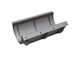 Screen basket, width 796 mm, perforated plate thickness t=6, perforation Ø10 ligament 6, mild steel for Weima Maschinenbau GmbH 