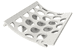 Screen plate counter knife - traverse central hole 80mm Hardox, with chip breaker for Vecoplan 