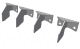 Set of vanes 4- parts on the face of the rotor for reduction of materia for Vecoplan Vecoplan VVZ