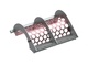 Sieve basket left, 920 mm wide, sieve plate thickness t=10, hexagonal perforation SW76, web 15 