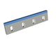 Stator knife 400x90x20, Hybrid Line, cutting edge 85°, M10, carbide grade H5, 4x slotted holes 23x43 