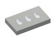Statormesser außen 185x110x25, Premium Line, 3 Langlöcher 42x18, VY-Variante 