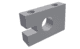 Stripper right for pusher 134x84x30 Polyamid for Vecoplan LLC (Retech) 