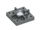 Support de couteaux 145x145x47, 4 coins avec découpes droites pour 12 couronnes de coupe en carbure pour Lindner Recyclingtech 