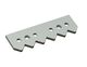 Support de lame centre 381x120x15 version 60 Hardox pour Vecoplan 