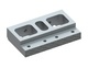 Supporto controcoltello 345x203x72, rinforzato, versione 172, filettatura M20 per Lindner Recyclingtech Lindner Komet