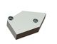 wear plate 200x122.4x40 2 counter bores Ø17/Ø25, St.52-3 for Lindner Recyclingtech 