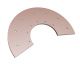 Wear plate lower part Ø409/Ø163x10 Hardox for Eldan FG 952