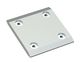 Wear plate middle 246x240x26 4 counter-sunk holes 