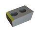 Wedge-shaped knife 60x40x25 Eco Line, cutting edge 75°, 2 countersunk holes Ø11/Ø18 for Zeno Zerkleinerungsmaschinen 