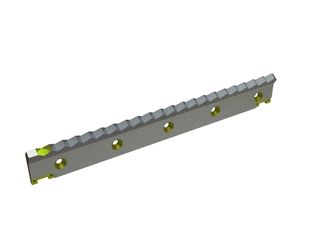 2-piece counter knife 1481x114x35 StandardCut, version 40, X version for Weima Maschinenbau GmbH Weima WL