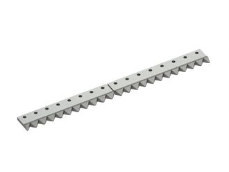 2-piece counter knife 1594x148x39 Premium Line, 16 countersunk holes, X version for Vecoplan LLC (Retech) 