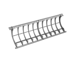 2-piece screen cassette, width 3230, for removable screen basket for Vecoplan LLC (Retech) 