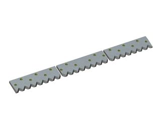 3-piece counter knife 1788x178x30 Eco Line, version 80, W version for Vecoplan LLC (Retech) 