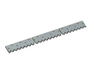3-piece counter knife 1788x178x30 Eco Line, version 80, X version for Vecoplan LLC (Retech) 