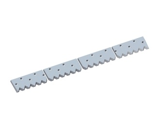 4-piece counter knife 1790x178x30 Premium Line, version 80, X version for Vecoplan LLC (Retech) 