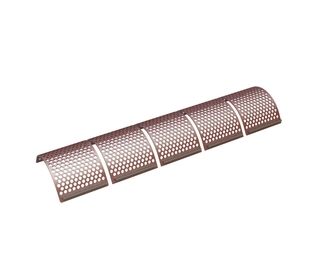 5-piece screen basket, width 2520 mm, perforated plate thickness t=12 for Vecoplan 