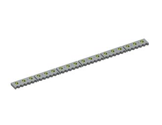 6-piece counter knife 1554x93x28 Eco Line, version 40 Film&Fiber, Y version for Vecoplan LLC (Retech) 