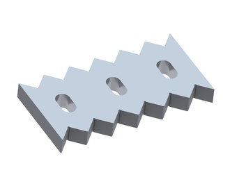 Abstreifkamm 345x176x37, PremiumCut, Ausführung 43, W9-Variante für Lindner Recyclingtech Lindner Universo