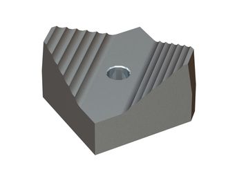 Aggressive cutting crown 110x110x65/50, PremiumCut, M24 thread, W version for Vecoplan 