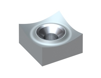 Aggressive cutting crown 60x60x30, Premium Line, countersunk hole for M18 thread, Y version for Vecoplan LLC (Retech) Vecoplan VAZ 160/200