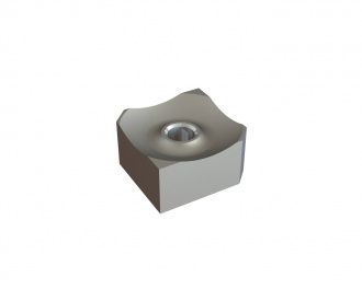 Aggressive cutting crown 60x60x30, PremiumCut, M18 thread, X version for Vecoplan Vecoplan VAZ (mittlere Baureihe)
