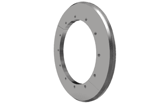 Bague d’usure droite 2 pièces paroi latérale rotor, trempée, avec labyrinthe, version 60 pour Vecoplan Vecoplan VEZ