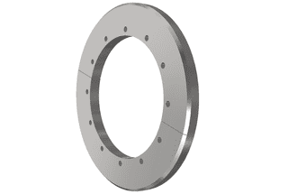 Bague d’usure en 2 parties paroi latérale de rotor, version 60, Hardox pour Vecoplan Vecoplan VEZ