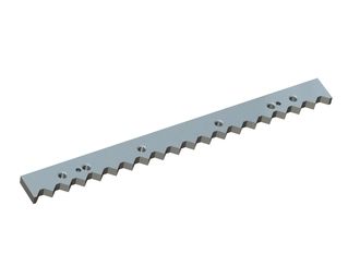 Barra de corte LR700 696x60x20, paso de diente 36, 6x rosca M16 para Untha Untha LR 700
