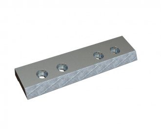 Barra de sujeción 390x100x30, 4 taladros avellanados, reforzado para MeWa | Ehehalt | Andritz MeWa | THM Recycling Mewa UG 1608