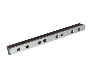 Barra de sujeción izquierda 399x39x32, 4 taladros avellanados, 4x rosca M16 para Eldan Recycling Eldan HR 162