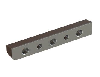 Barra di serraggio 3T RR 239x39x32, 3 fori svasati, 2xM16, arrotondato a destra per Eldan Recycling 