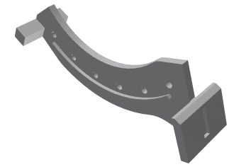 Barre de crible centre 140x140, 6 trous pour Vecoplan Vecoplan VVZ