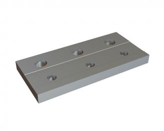 Barre de serrage 345x162x28, 6 trous pour Lindner Recyclingtech Lindner Jupiter